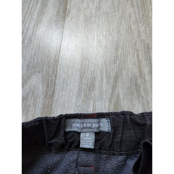 Pumpkin Patch Toddler Cargo Pants 2T Gray Elastic Waist Fleece Lined Adjustable - Picture 2 of 11